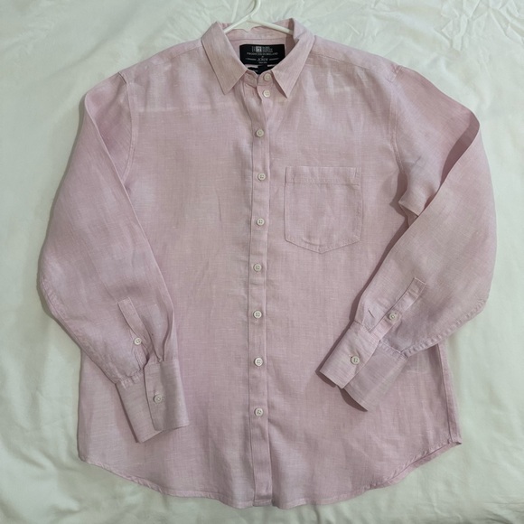 J. Crew Women’s Light Pink Casual Button-Down Shirt - Picture 3 of 7